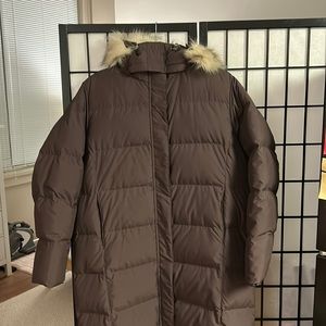 LL Bean. Goose Down  Extra  long winter coat.  Ladies XL